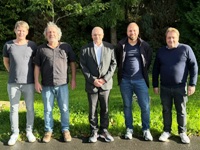 3. Bundesliga von links nach rechts: Michael Böcker - Ulrich Nierste - Harald Bletz - Dr. Konstantin Mineev - Alexander Wodniansky (es fehlt Berthold Engel)