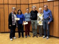 Eröffnungspaarturnier von links Janine Benz & Kamelia Balabanova (2.) / Dr. Carina Tetal & Klaus Amann (1.) / Claudia & Ingo Lüßmann (3.)