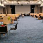 Der Spielsaal - noch unberührt