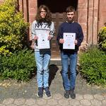 Platz 1 bei den Schülermeisterschaften: Lukas Wiedemann und Aaron Fetzer