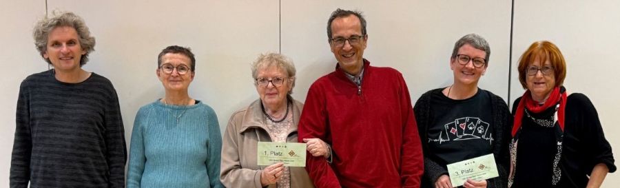Das Podest im Hauptpaarturnier