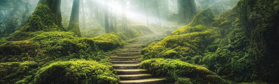 Treppe im Wald