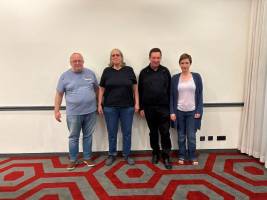 Platz 1 in der Klasse A: Ralph Vitters, Vera Lenz, Claus Daehr und Mieke Plath