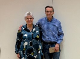 Die Sieger im Eröffnungspaarturnier: Claudia und Ingo Lüßmann